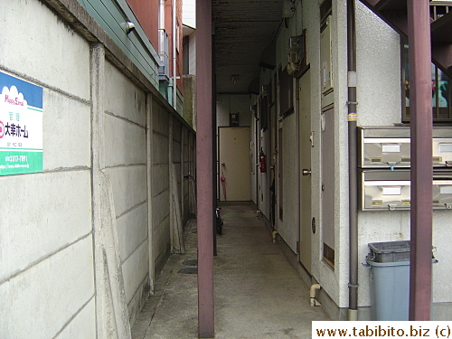 Open hallway in an apt building