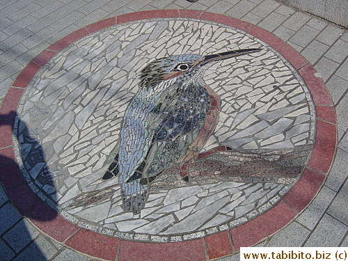Bird mosaic found in our neighborhood park
