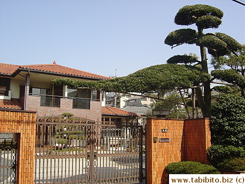 An unusually large house in suburban Tokyo