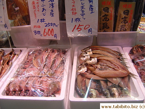 Salted dried fish, a popular food eaten at breakfast