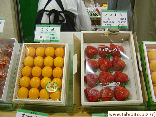 Let's see…which one will I spend $46 on, 20 mandarins or 12 strawberries?