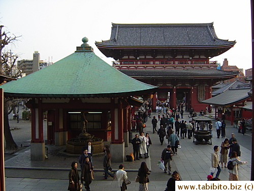 Taken from the steps of Sensoji Temple