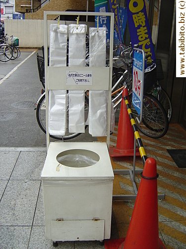Plastic sleeves for dripping brollies before entering a store