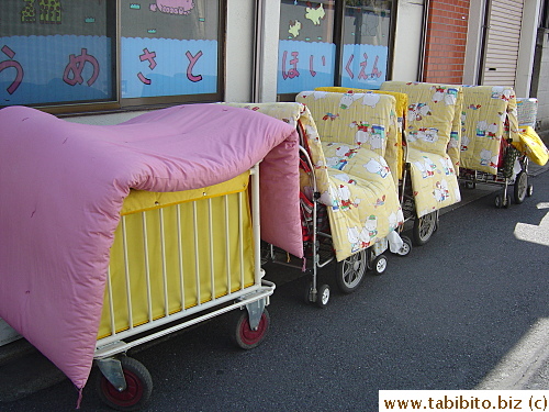 Did a bunch of kids just pee on their futons in this daycare center?