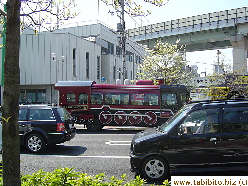 A train-lookalike bus