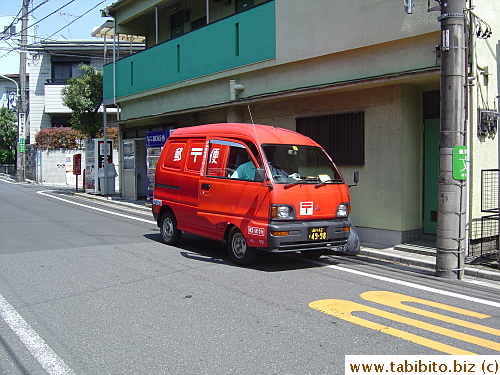 Postal van collecting mail on a Sunday when I took this picture, don't they ever take a break?