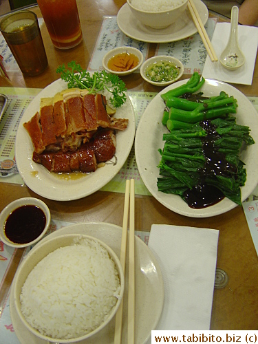 Chinese BBQ: Chicken, suckling pig, roasted duck. Food to die for