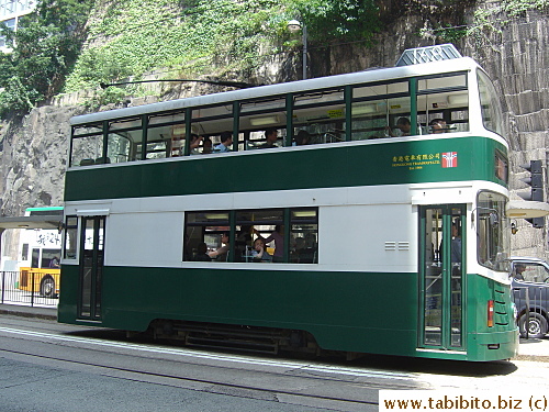Tram that only operates on Hong Kong island