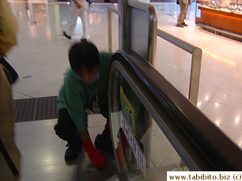 Hong Kong is not short of cleaners scrubbing down surfaces