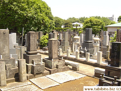 A typical cemetery