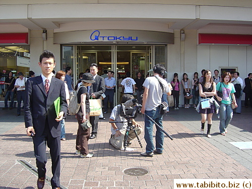 Film crew in Shibuya