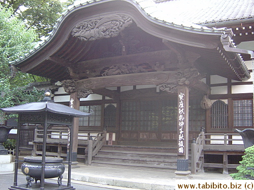 Closer look of the temple