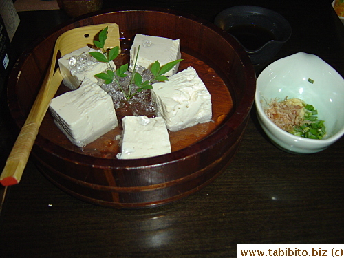 Tofu served cold