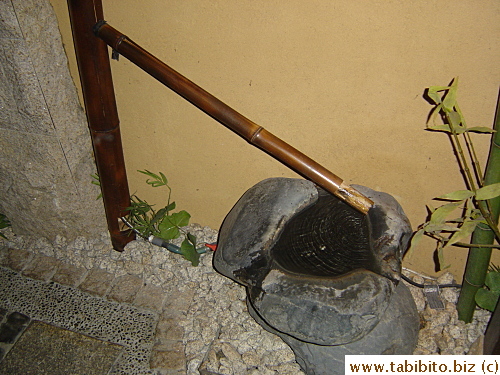 A Japanese style decoration in the restaurant