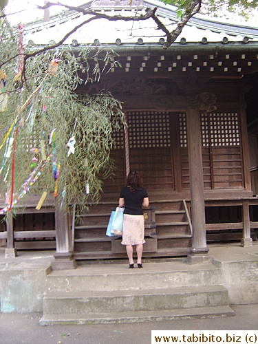 A lone prayer