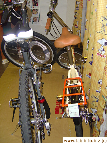 Our bikes live indoors.  The piece of paper stapled on my bike is the tag I got for parking in the garage for a day