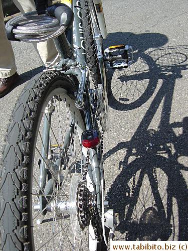 Rear light on KL's bike