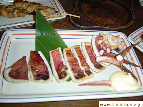 Grilled squid