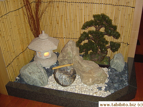 One of the many Japanese style decorations in the restaurant