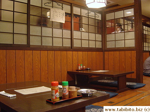 Inside the restaurant