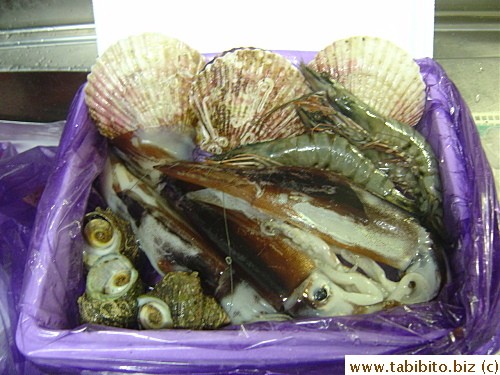 The seafood pack that I bought