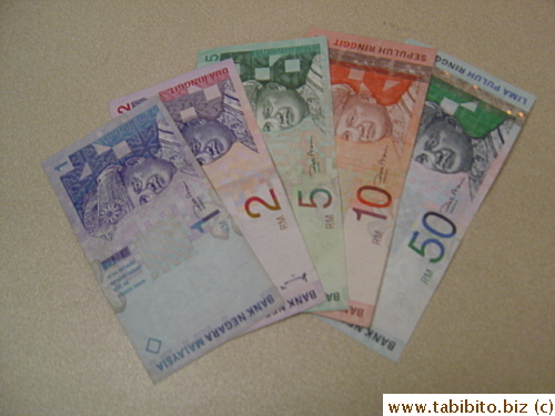 Malaysian bank notes