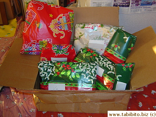 Our Christmas gifts from my American parents