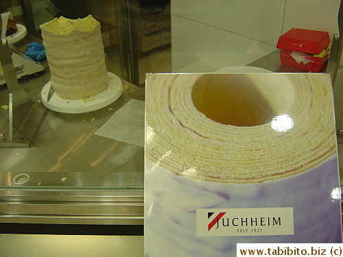 Plain Baumkuchen is the traditional flavor