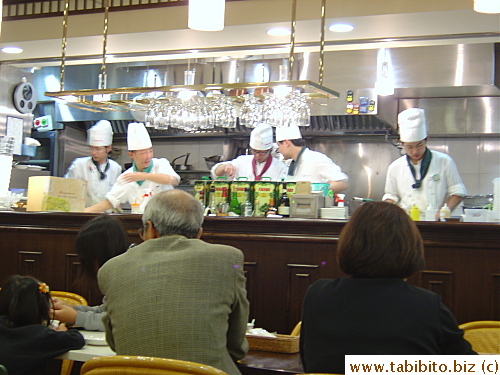 The chefs that cooked our dinner in Olive House in Kichijoji that night