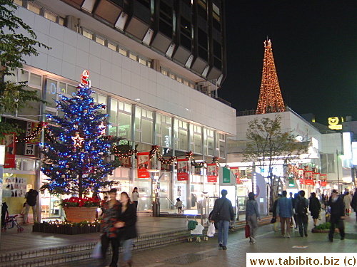 Christmas decorations in Kichijoji