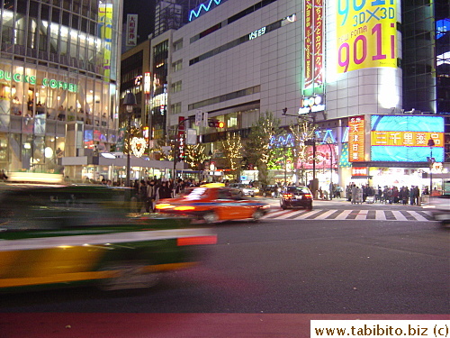 Main intersection in Shibuya