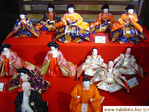 Smaller dolls for decorating the lower tiers of the display stand