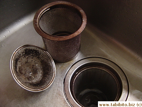 My brownish sink and drain