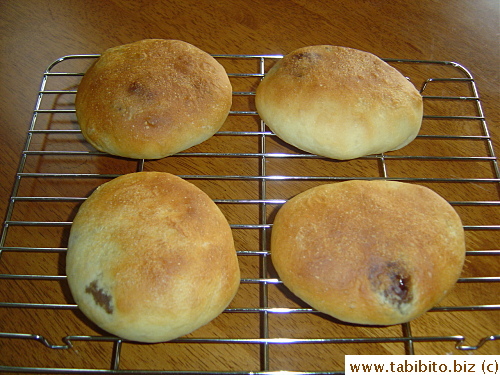 Roast pork buns right out of the oven