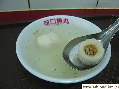 Famous Kakao fishballs.  The taste is good but not as crunchy as those in Malaysia or Hong Kong 