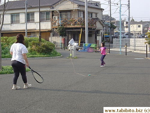 One way to stop your tennis ball from going too far away