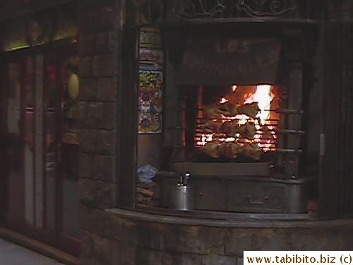 This restaurant that specializes in roast chicken in Barcelona has the best roast chicken we ever had