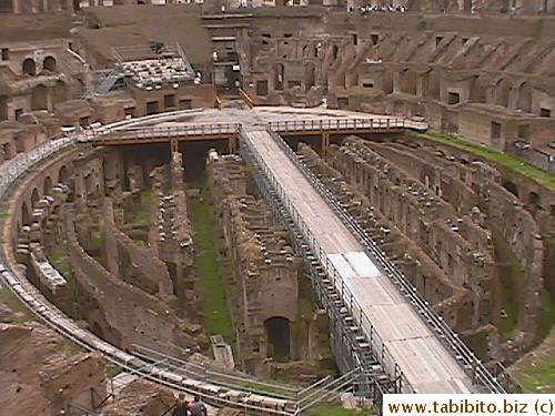 Inside the Colosseum in Rome