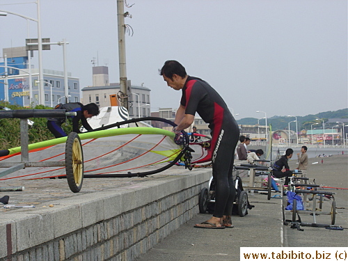 Wind surfing isn't just for the young people