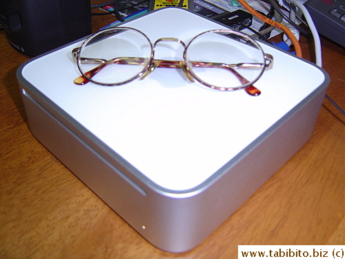 Mac mini and KL's glasses