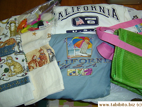 Opening Christmas gifts in Summer is fun