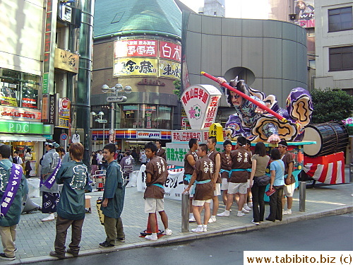 University students waiting for the parade to start