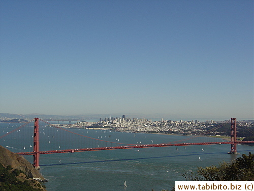 Golden Gate Bridge looks long in this shot
