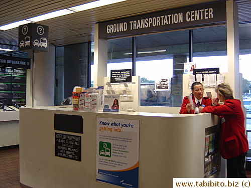 The Ground Transportation Center in La Guardia airport