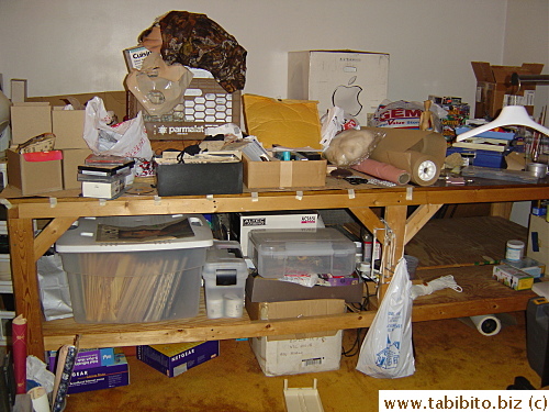 He also made this giant table all by himself and not from a kit