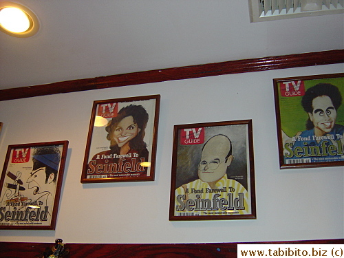 Seinfeld characters inside the diner