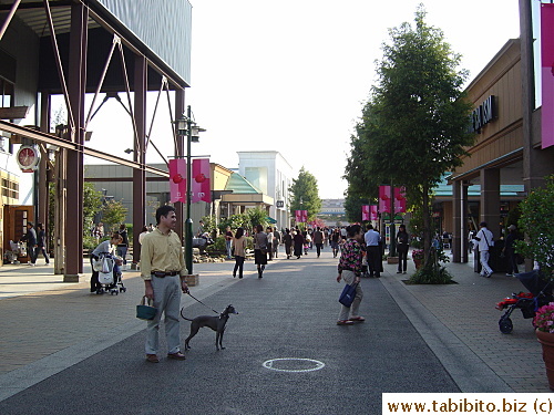 The main street in the outlet