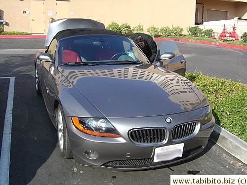 KL's musician friend drives a BMW roadster