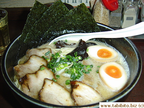 Gururi Ramen.  Delicious soup and lots of toppings