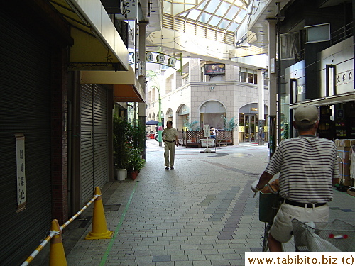 Toward the end of the shopping street in Minami Asagaya where the bread shop is located